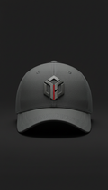 Gunmetal Embroidered Logo Cap Structured Fit